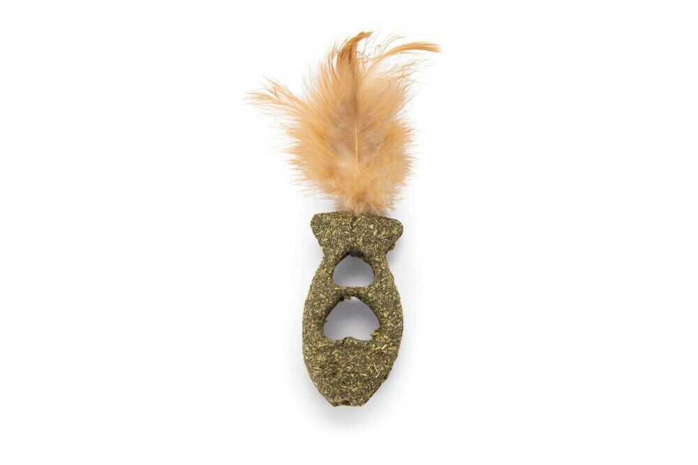 Beeztees Catnip Vis met veren - Kattenspeeltje