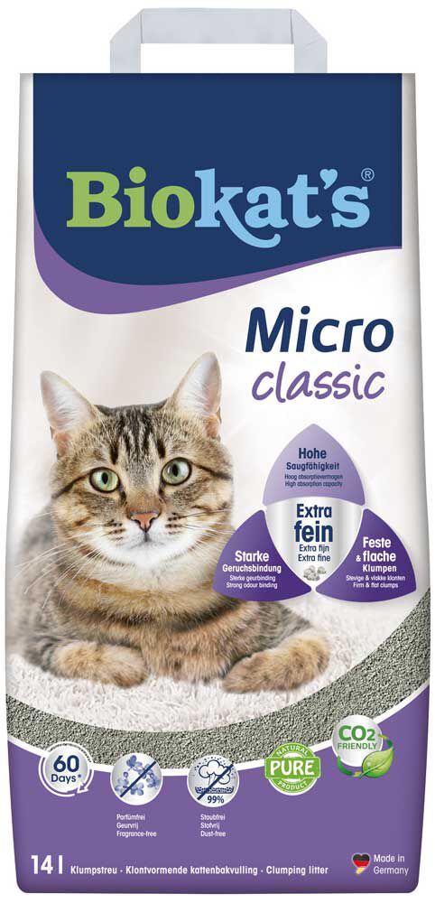Biokat's Micro Classic - Kattenbakvulling - Heel fijn - 14 Liter
