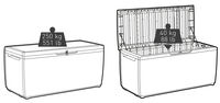 Keter Springwood - Opbergbox - 57x53.5x123.5 cm