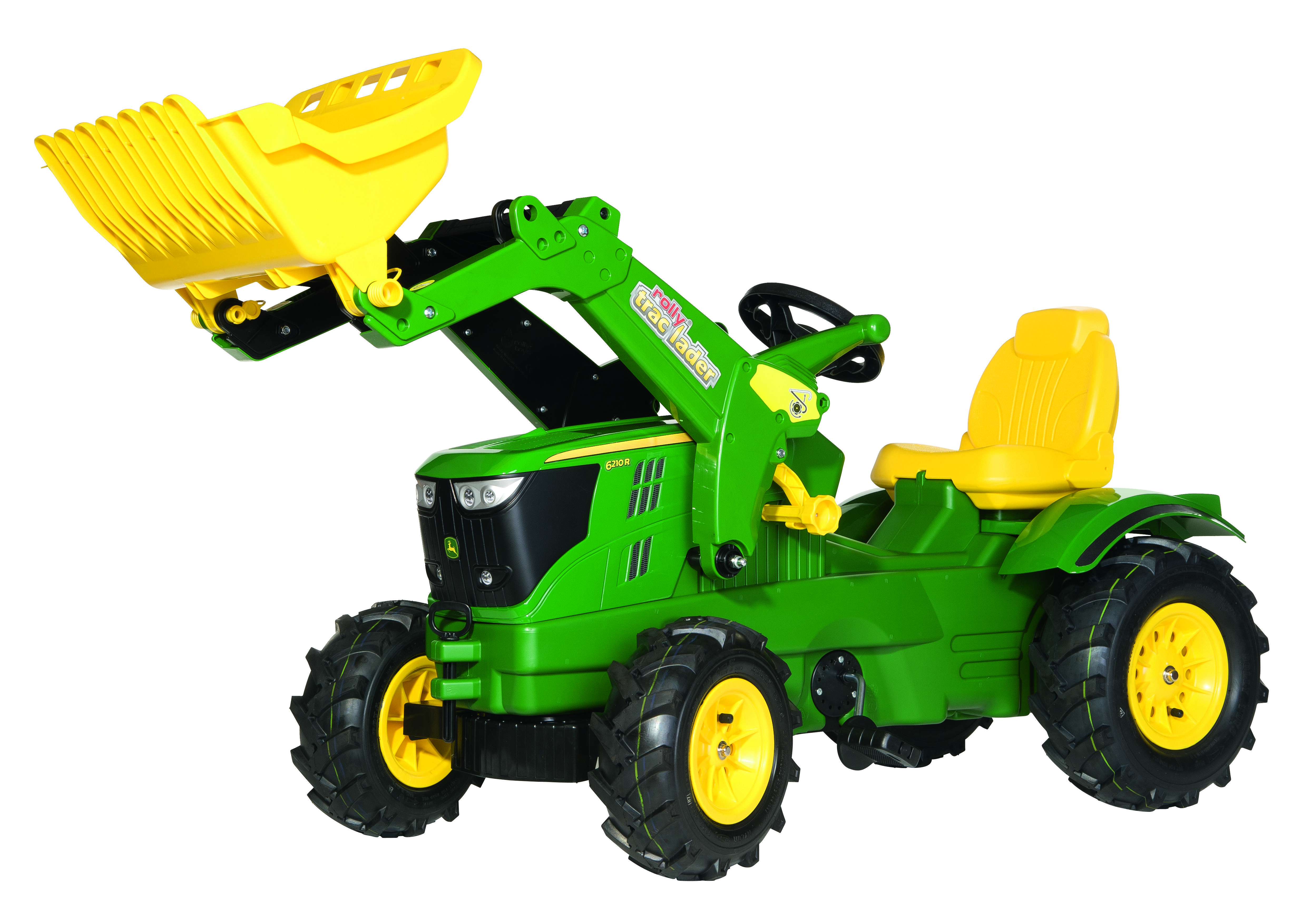 Rolly toys Farmtrac JD 6210R+ rollyTrac voorlader en luchtbanden - Tractoren