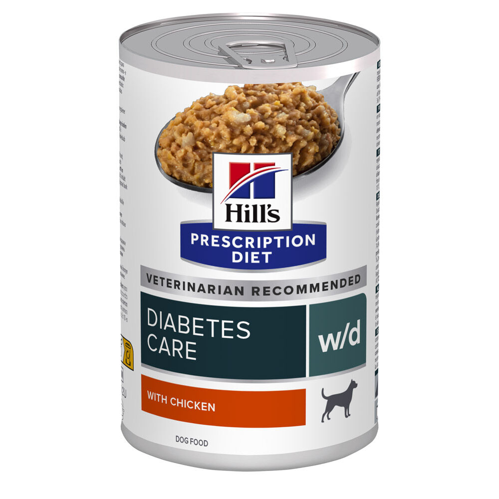 Hill's Prescription Diet w/d Diabetes Care - Hondenvoer veterinair - 0.37 Kilogram - kip Hill's Prescription Diet w/d Diabetes Care - Hondenvoer veterinair - 0.37 Kilogram - kip