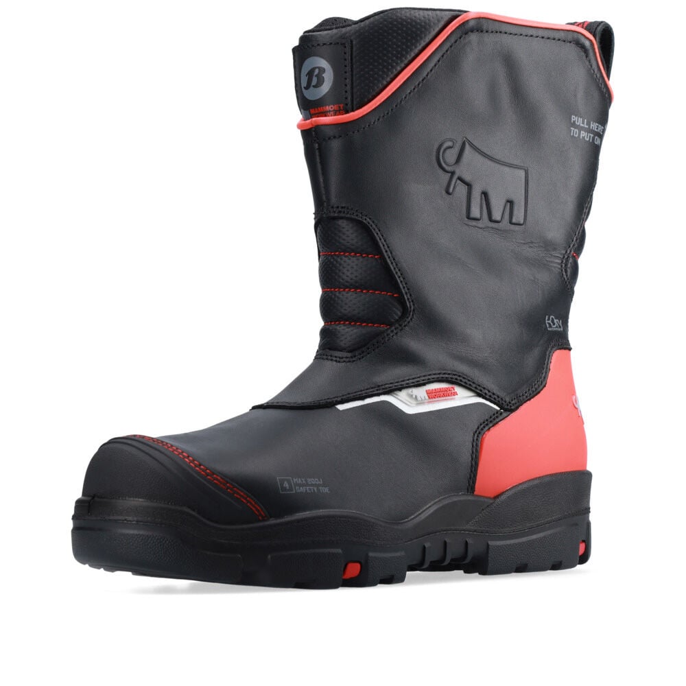 Bata Mammoet Barge - Brede leest - Werklaarzen - Zwart - 36