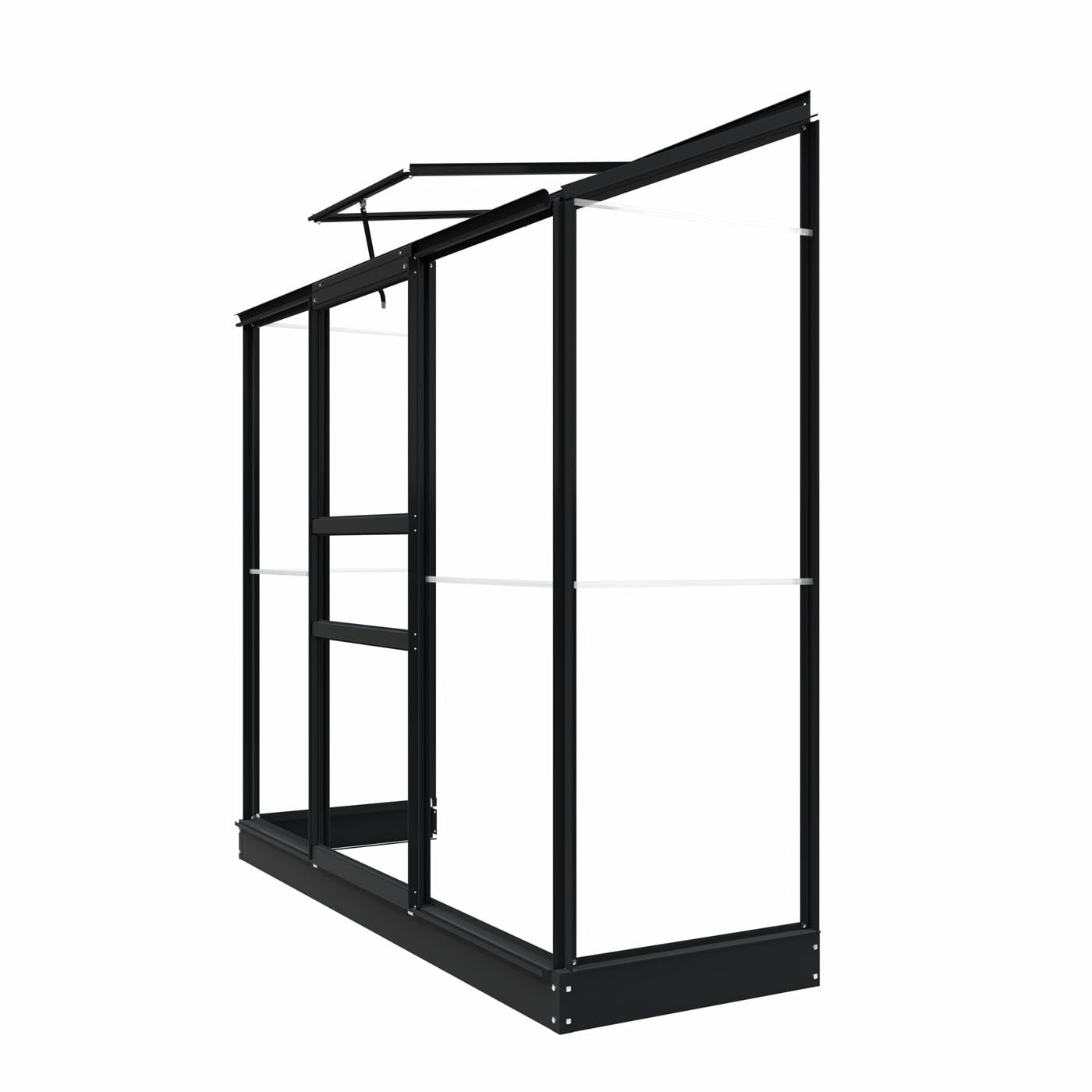 Royal Well Emma II - Muurkas - Zwart - 194x194x69 cm - Veiligheidsglas