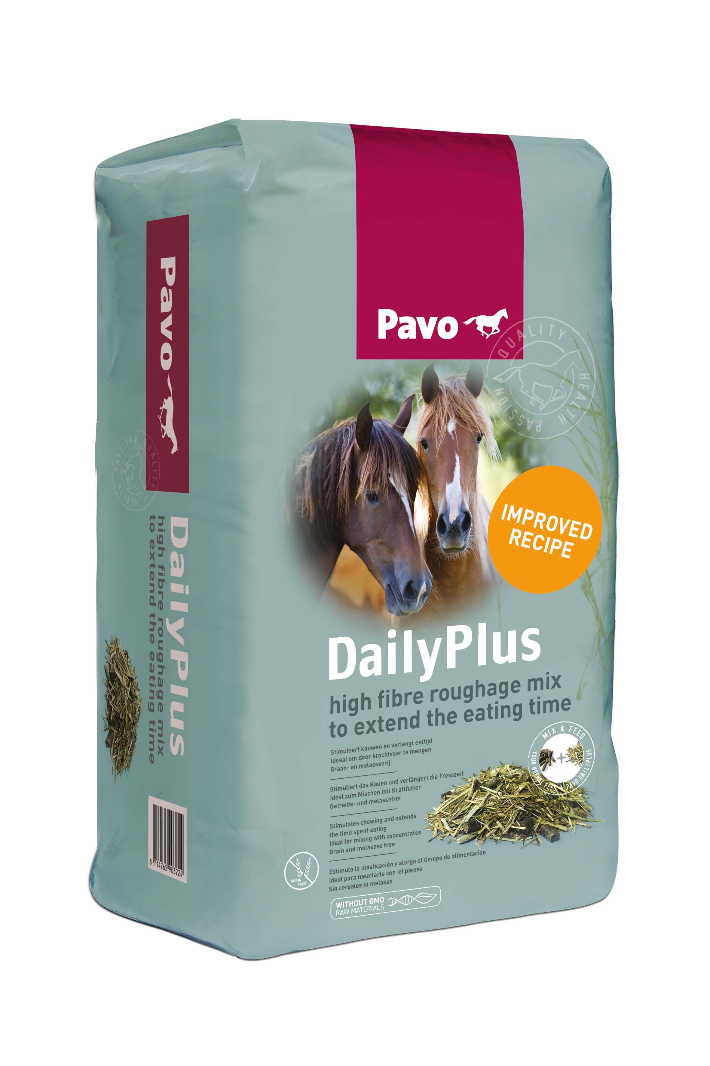 Pavo DailyPlus - Specialiteit - Paardenvoer - 12 Kilogram - Zak Pavo DailyPlus - Specialiteit - Paardenvoer - 12 Kilogram - Zak
