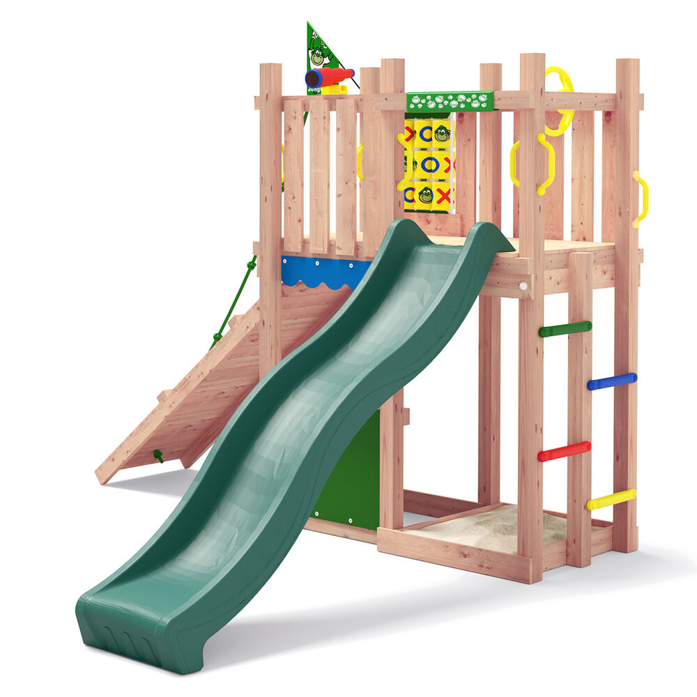 Jungle Gym Sauda Grenen - Speeltoestel - Donker groen - Grenenhout