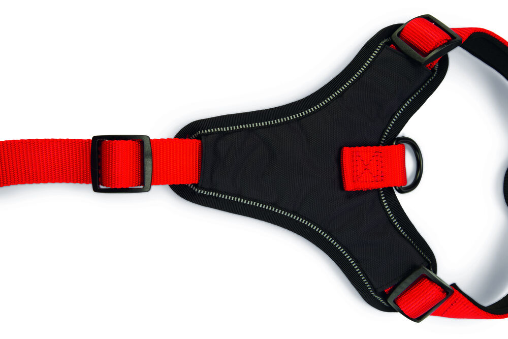 Beeztees Premium Parinca - Y-tuig Hond - rood - 59 tot 67 cm