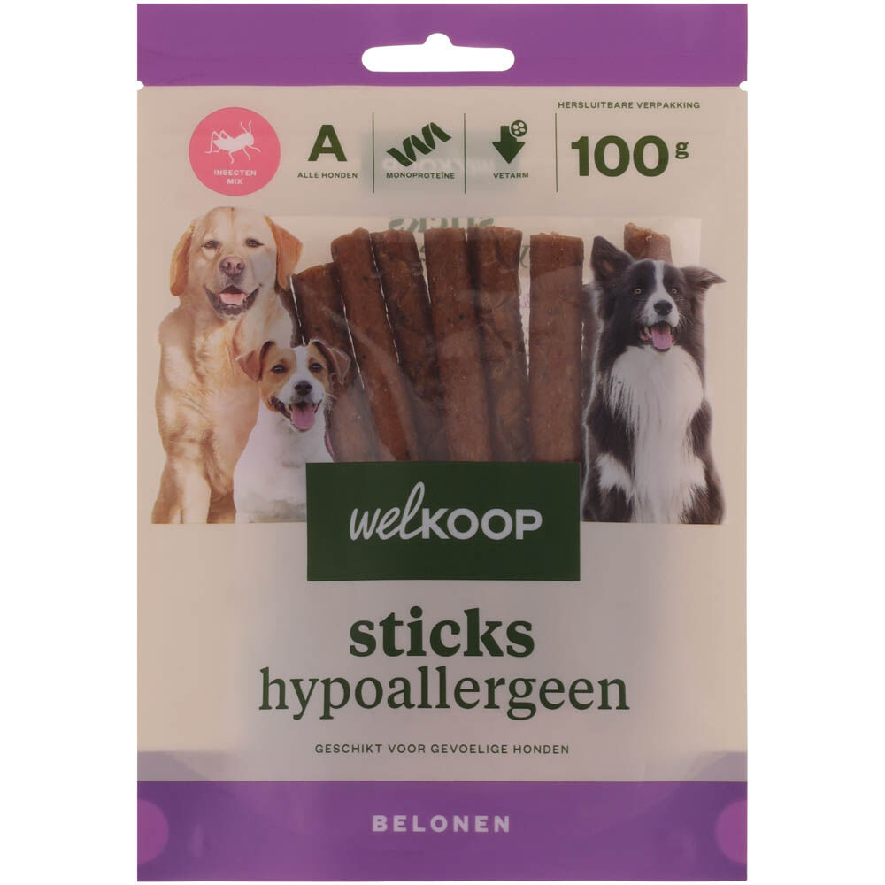 Welkoop - Strips Hypoallergeen - 100 Gram - insecten Welkoop - Strips Hypoallergeen - 100 Gram - insecten