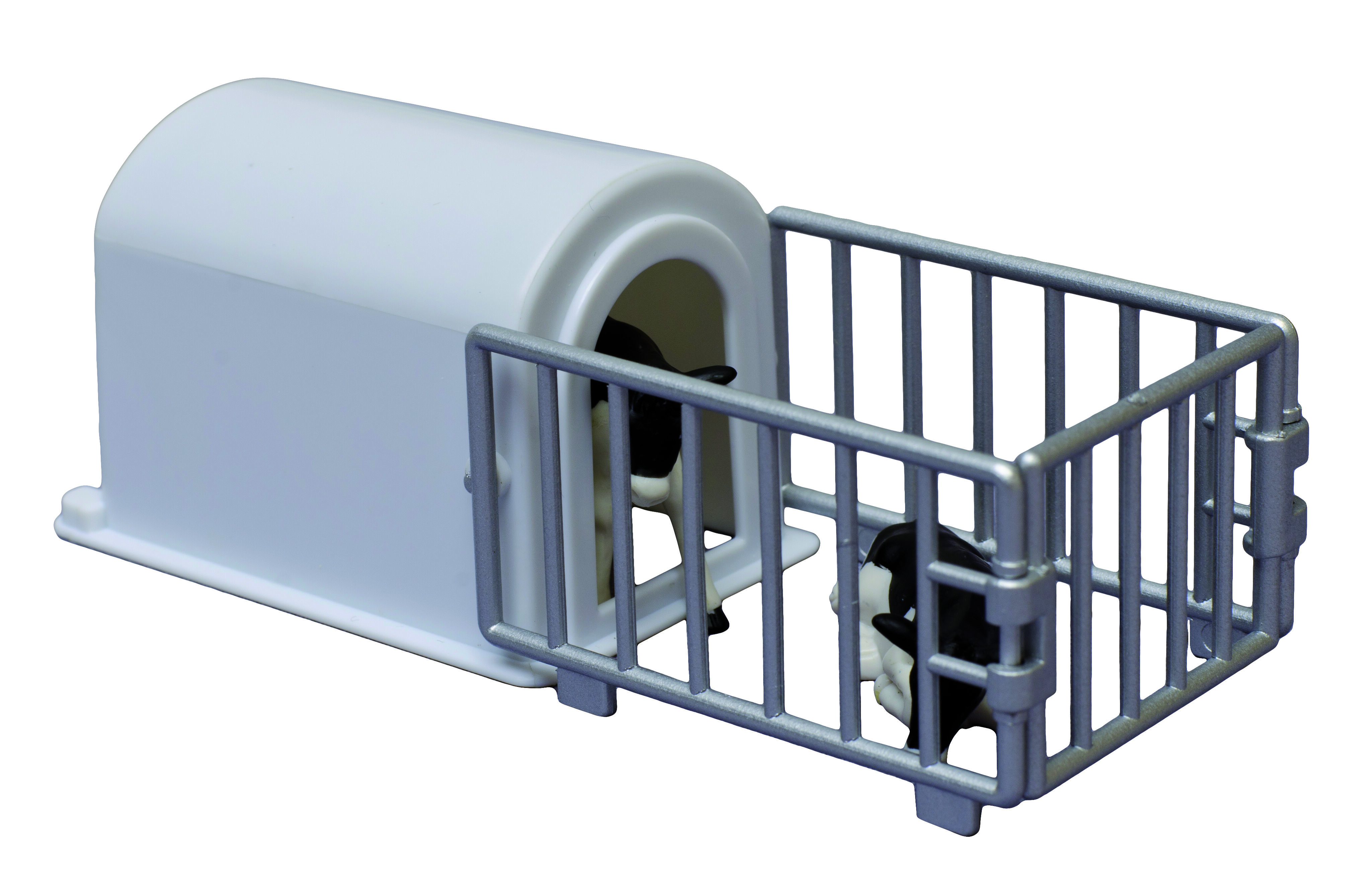 Kids Globe Kalverhut incl 2 kalfjes 1:32 - Accessoires