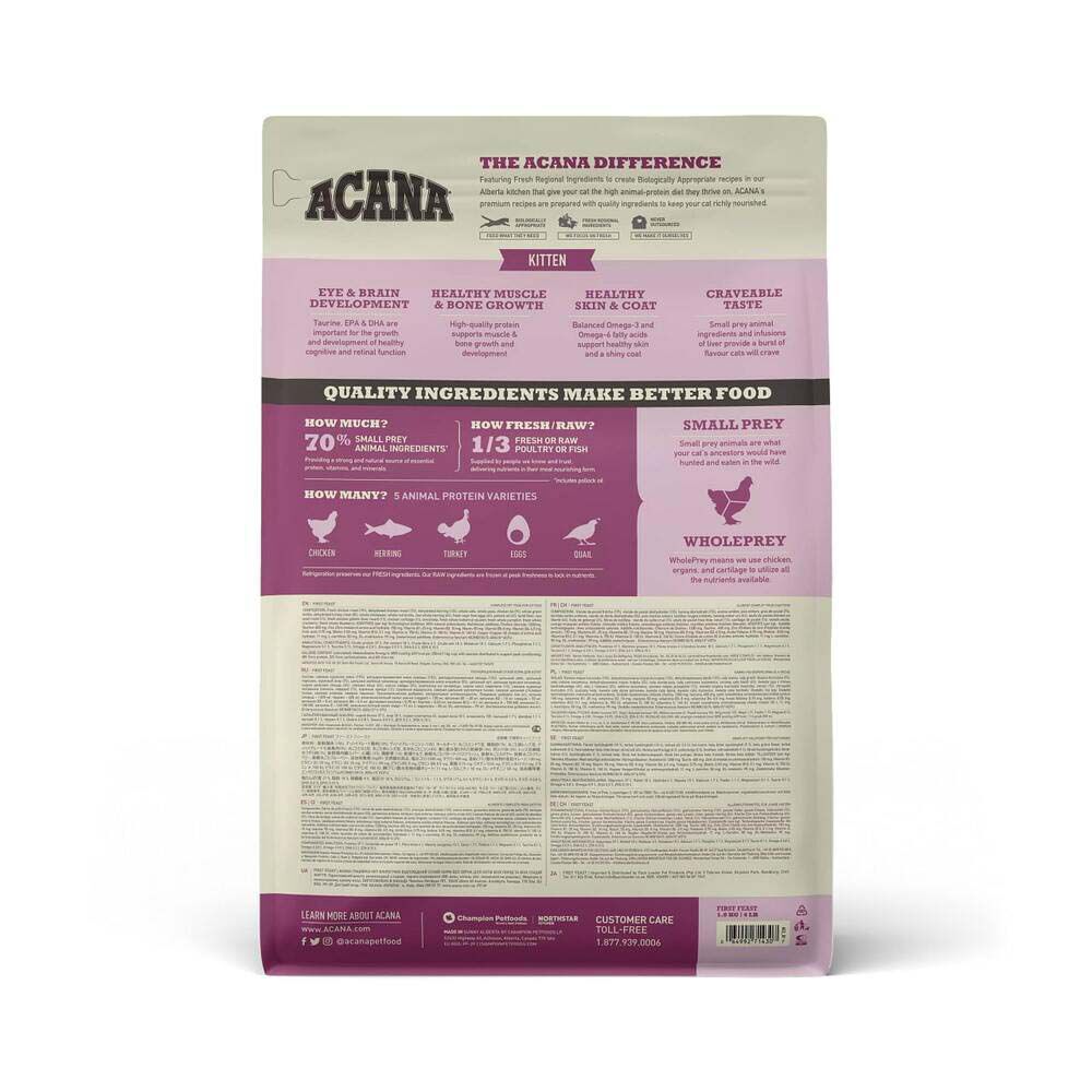 Acana First Feast Cat - Kattenvoer - 1.8 Kilogram - haring, kip