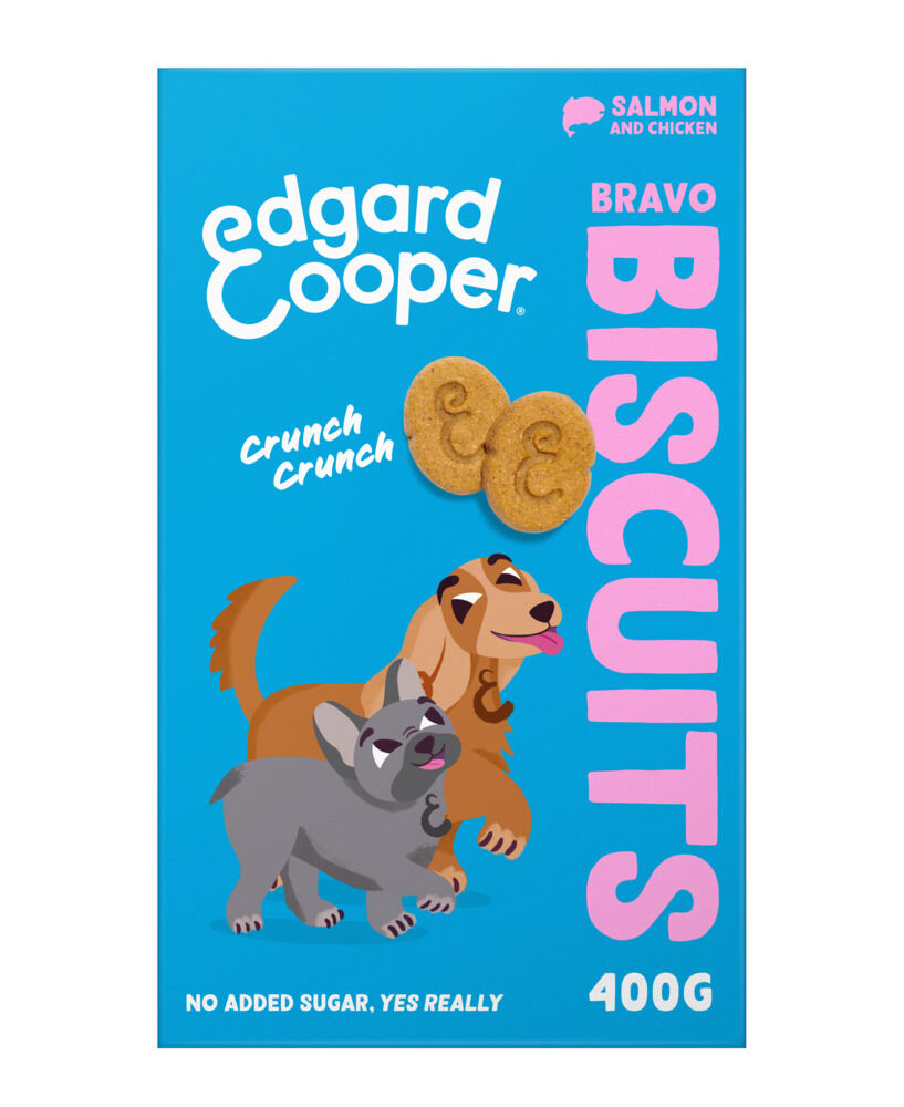 Edgard en Cooper Biscuit Adult - Hondensnack - 400 Gram - kip, zalm Edgard en Cooper Biscuit Adult - Hondensnack - 400 Gram - kip, zalm