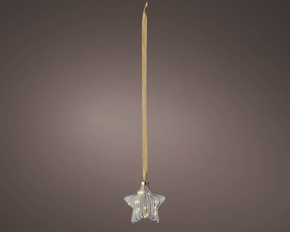 Lumineo LED Ster - Hanglamp - 15 - Wit - Warm wit
