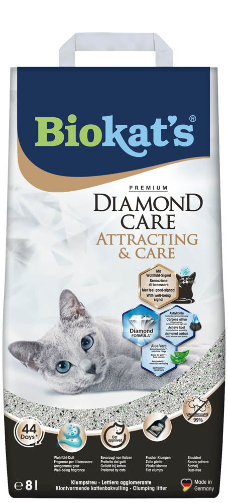 Biokat's Diamond Care Attracting&Care - Kattenbakvulling