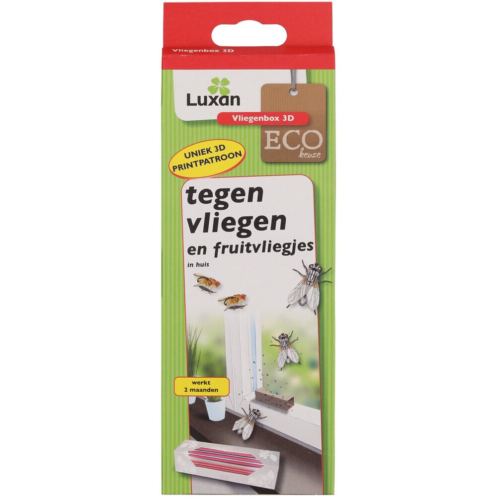 Luxan Vliegenbox 3D - Tegen vliegen en fruitvliegjes