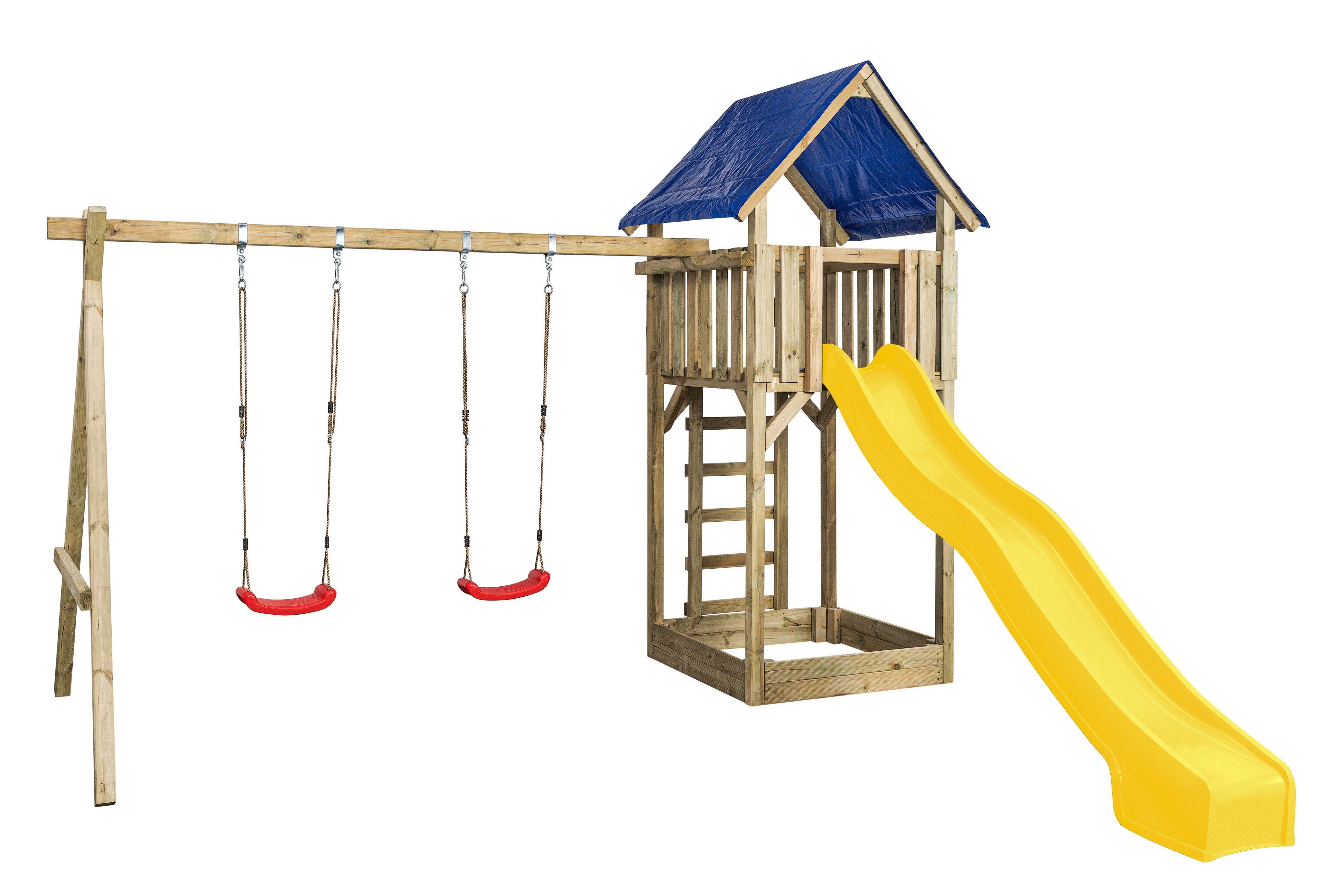 Swing King Jonas - Speeltoestel - Geel - Hout