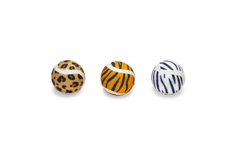 Beeztees Tennisballen Jungle - Kattenspeeltje - Multi