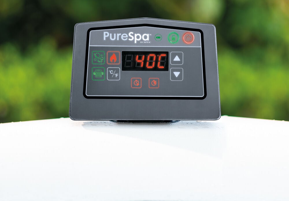 Intex PureSpa Greywood Deluxe - Spa - Grijs - 56x196196x71 cm - 196 cm
