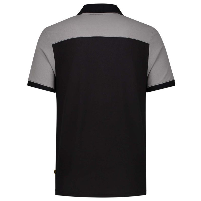 Tricorp Bicolor Naden  - Poloshirt - Zwart Grijs - 3XL