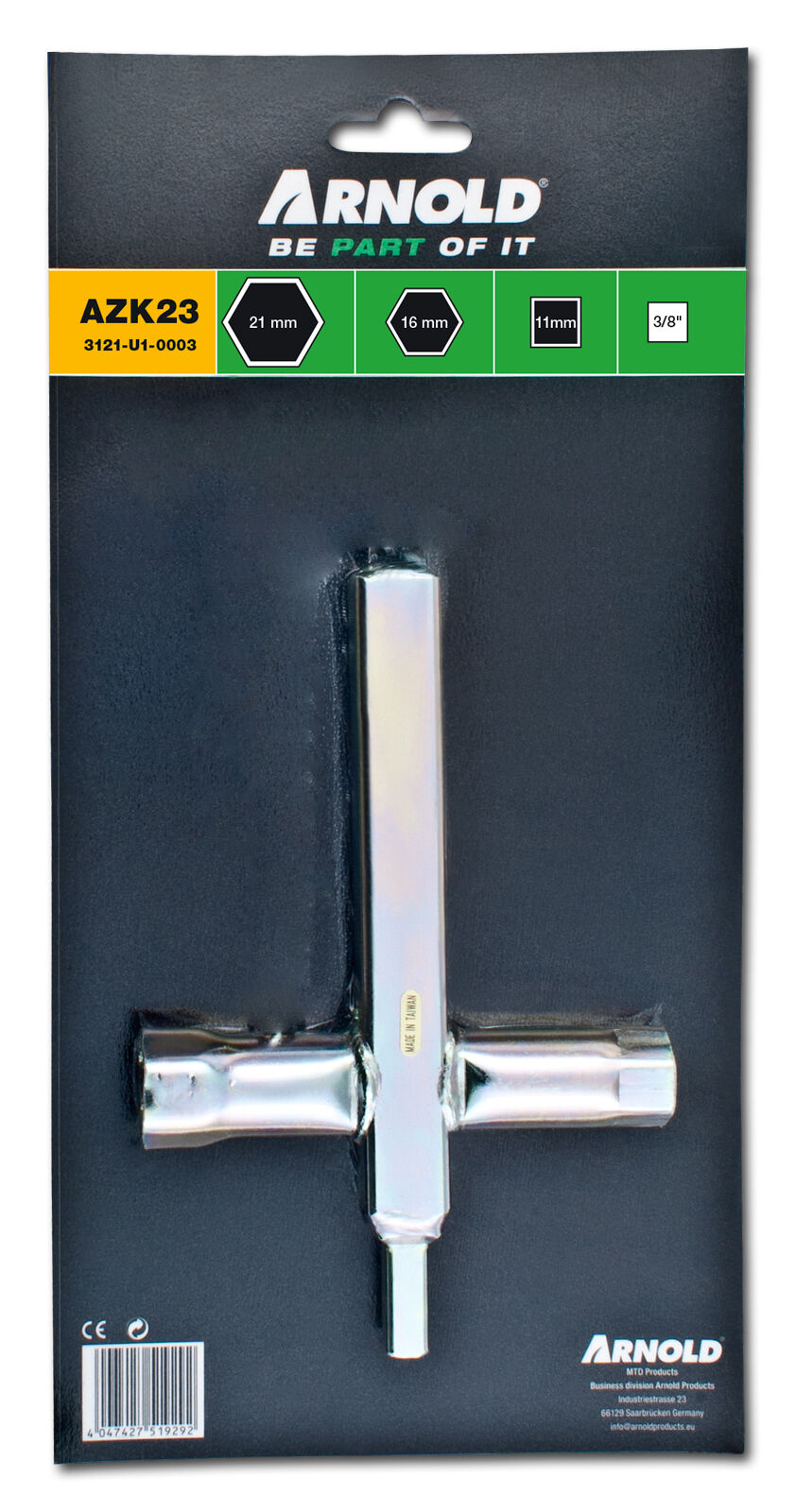 Arnold AZK23 - Bougiesleutelset