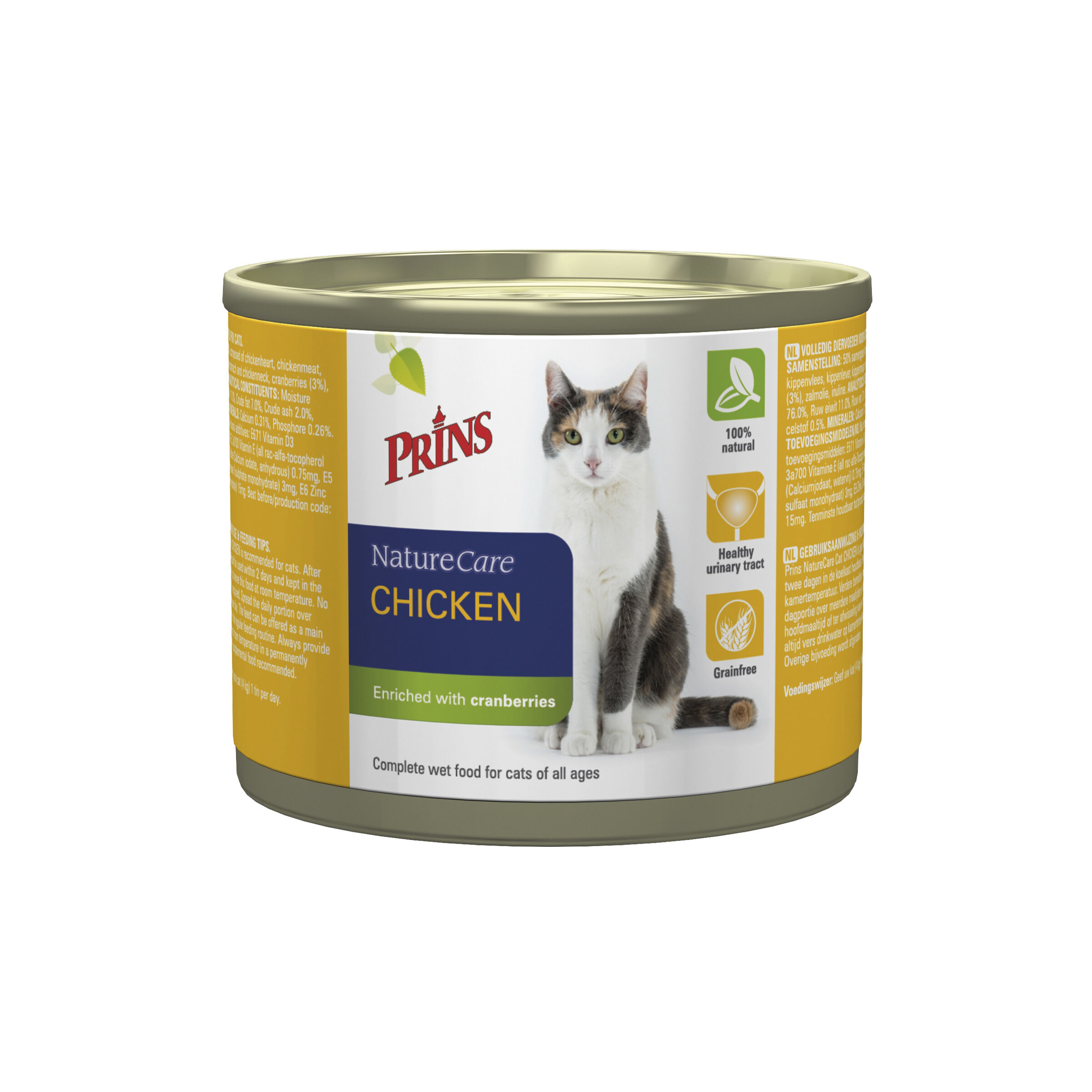 Prins Naturecare Cat - Kattenvoer - 200 Gram - kip Prins Naturecare Cat - Kattenvoer - 200 Gram - kip