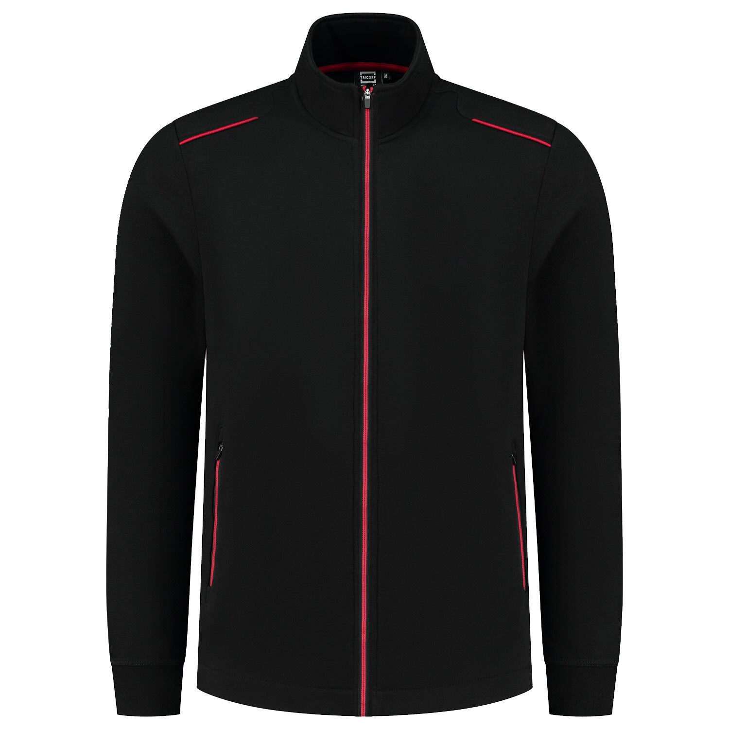 Tricorp Accent 302702 - Vest - Zwart / Rood - 3XL