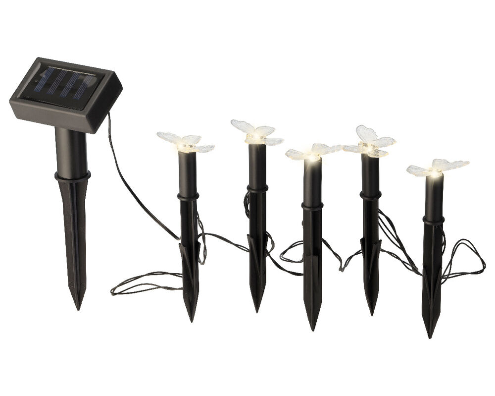 Lumineo Tuinsteker - Solar LED tuinverlichting - 5 Stuks