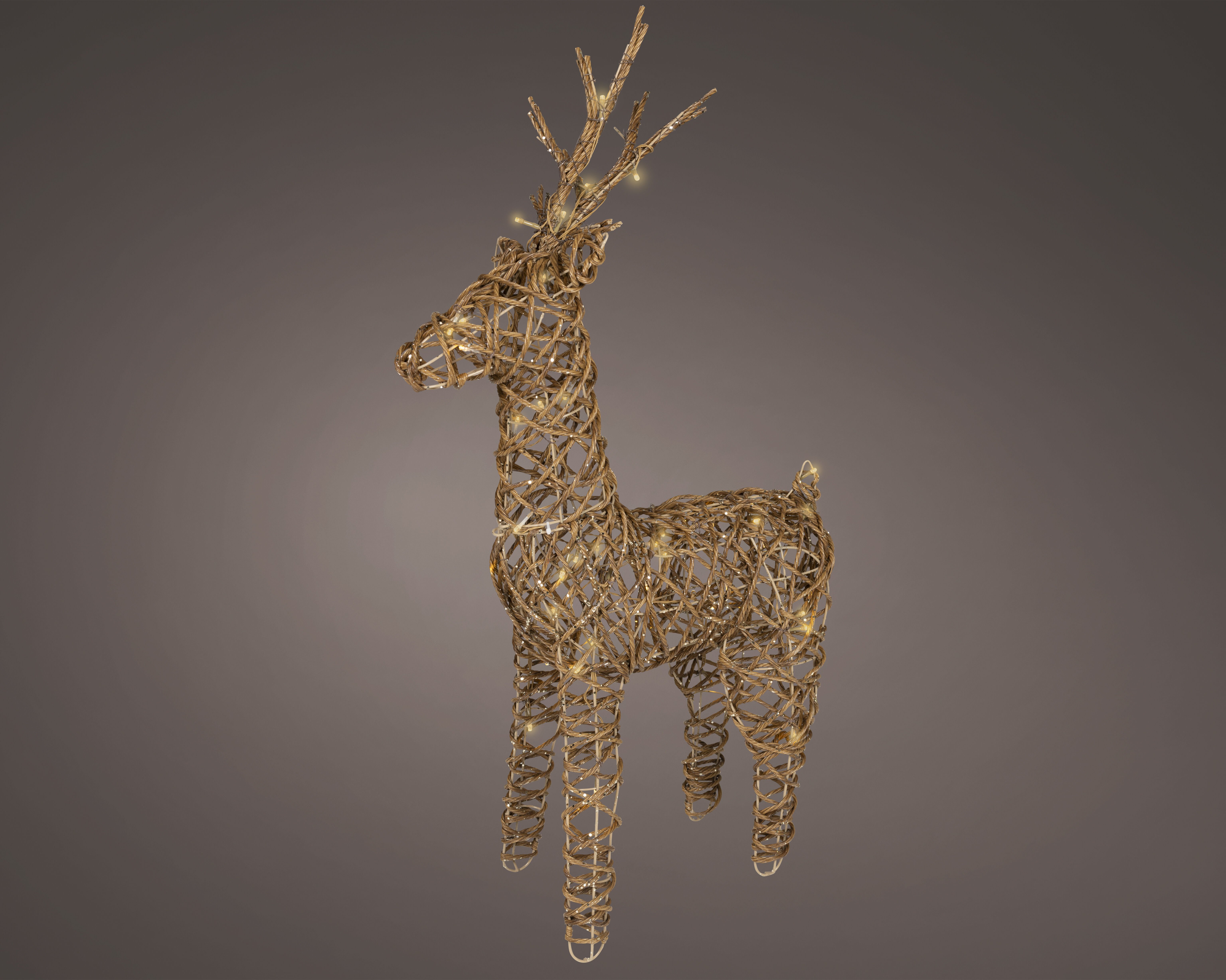 Lumineo LED Rendier - Kerstverlichting - 45 - Soft gold - 85 cm
