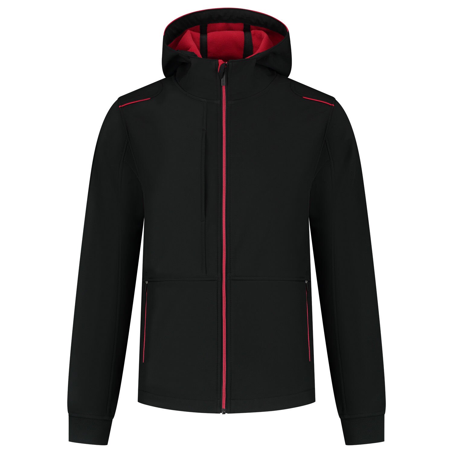 Tricorp Accent 402705 - Softshell jas - Zwart / Rood - 3XL
