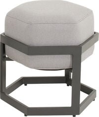 Lesli Living Esagono - Hocker - Antraciet - 47.5x41.5x48 cm