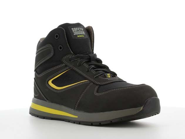 Safety Jogger Speedy - Werkschoenen - Zwart / geel - 40