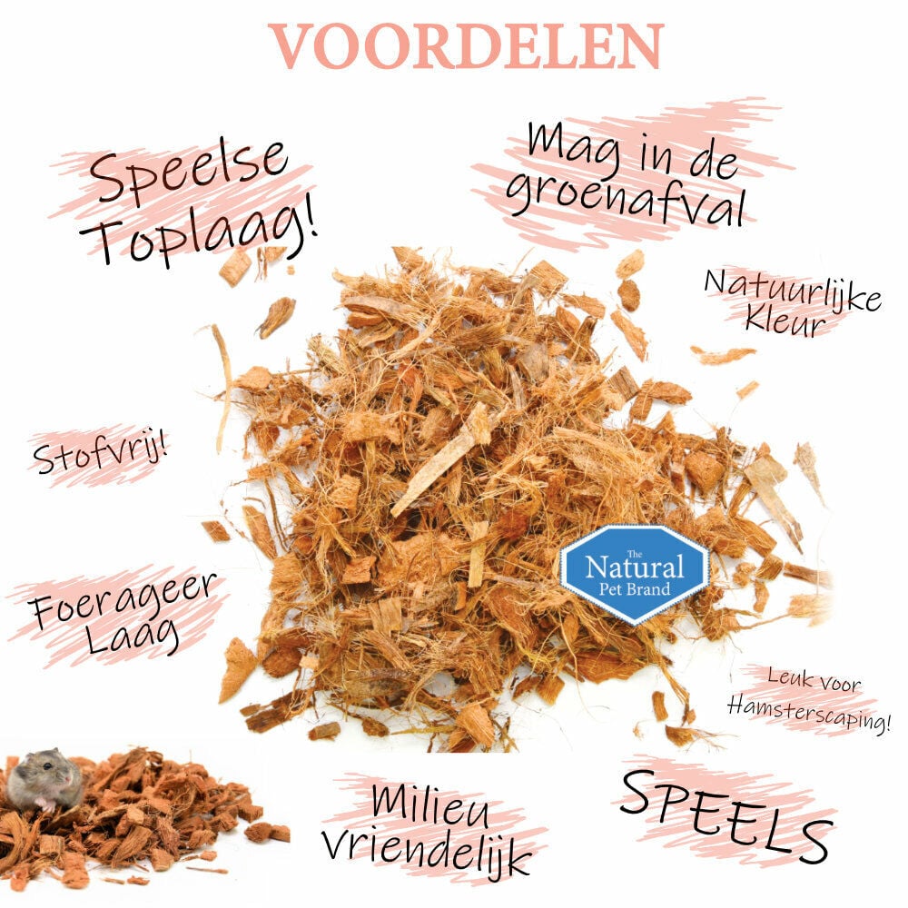 The Natural Pet Brand Kokos N Kokos - Bodembedekking - 100 Liter