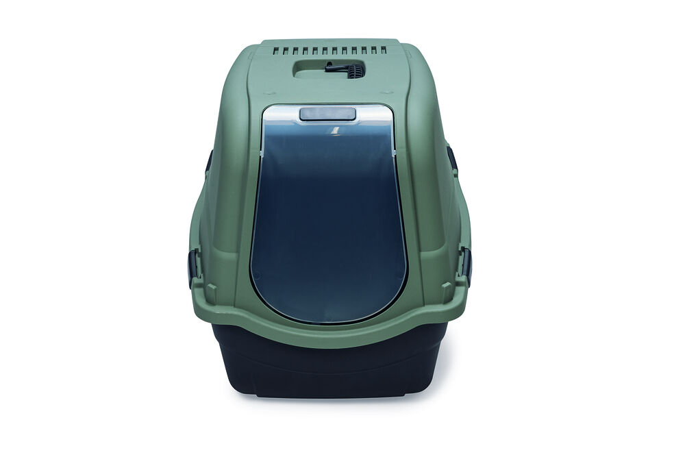 Beeztees Romeo Maxi Eco - Kattenbak - Groen zwart - 46x44x65 cm