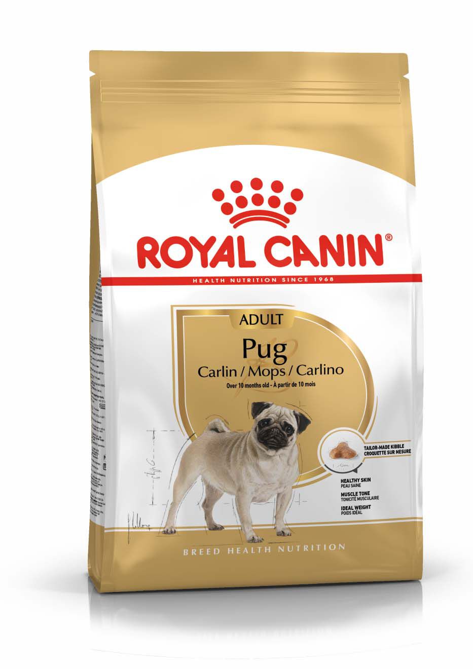 Royal Canin Mopshond Adult - Hondenvoer - 3 Kilogram - gevogelte