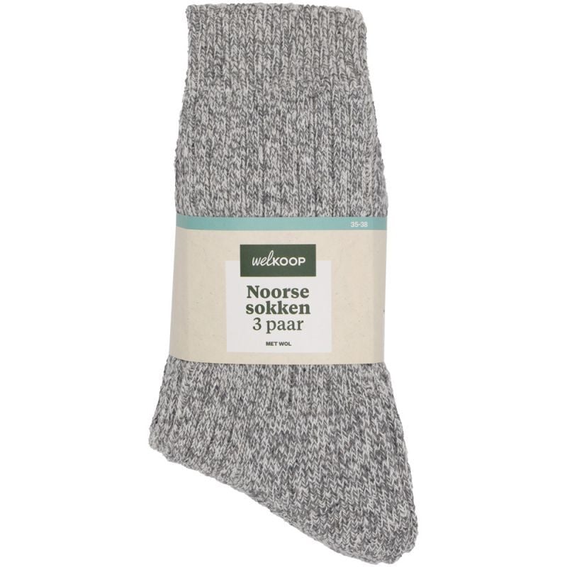 Welkoop - Noorse werksokken  3- pack