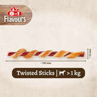8in1 Tripple Flavour Twisted Sticks - Hondensnack - 10 Stuks