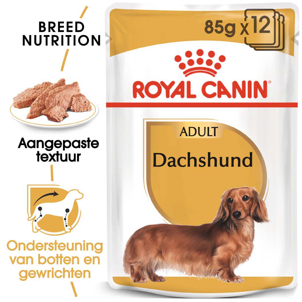 Royal Canin Dachshund Adult Pouch - Hondenvoer - 1020 Gram - gevogelte