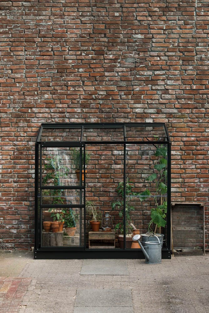 Royal Well Emma II - Muurkas - zwart - 194x194x69 cm - Veiligheidsglas