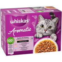 Whiskas Aromatic in saus - Kattenvoer - 12x85 gram - 1020 Gram