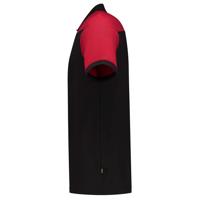 Tricorp Bicolor Naden  - Poloshirt - Zwart Rood - 3XL