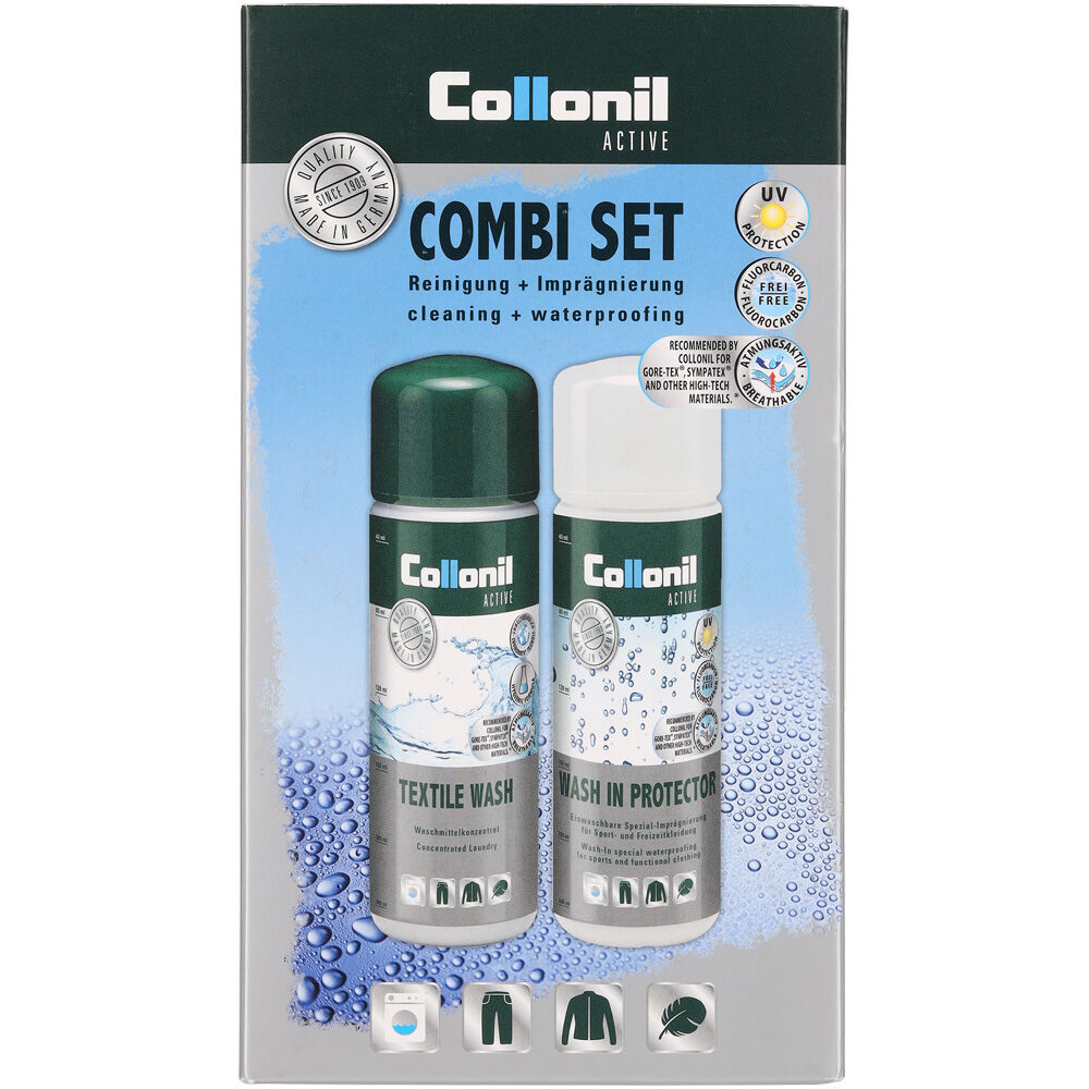 Collonil Active combi set - Reinigingsmiddel en Impregneermiddel - 250 Milliliter Collonil Active combi set - Reinigingsmiddel en Impregneermiddel - 250 Milliliter