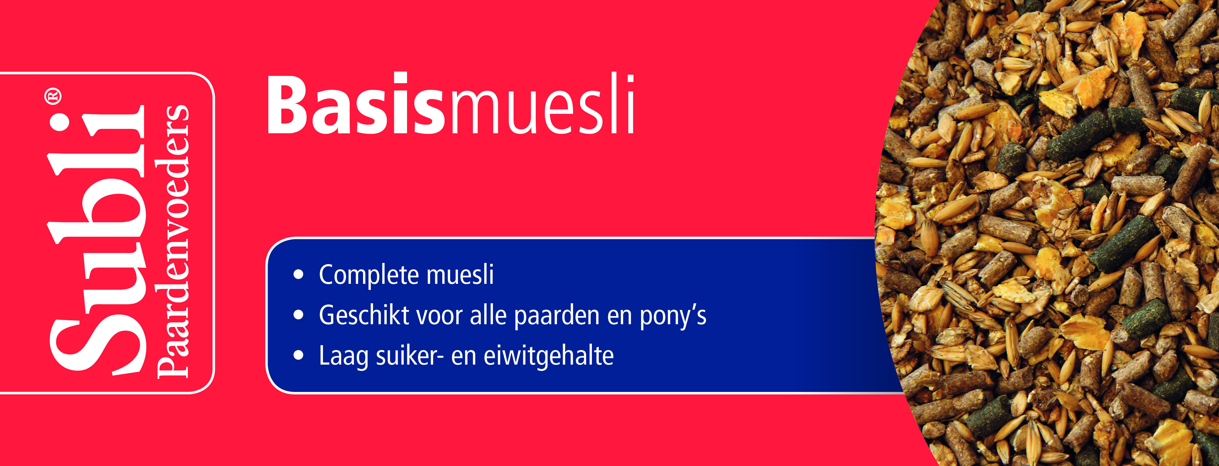 Subli Basismuesli - Basisvoeding - 20 Kilogram - Zak