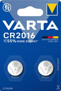 Varta CR2016 - Batterij - 2 Stuks