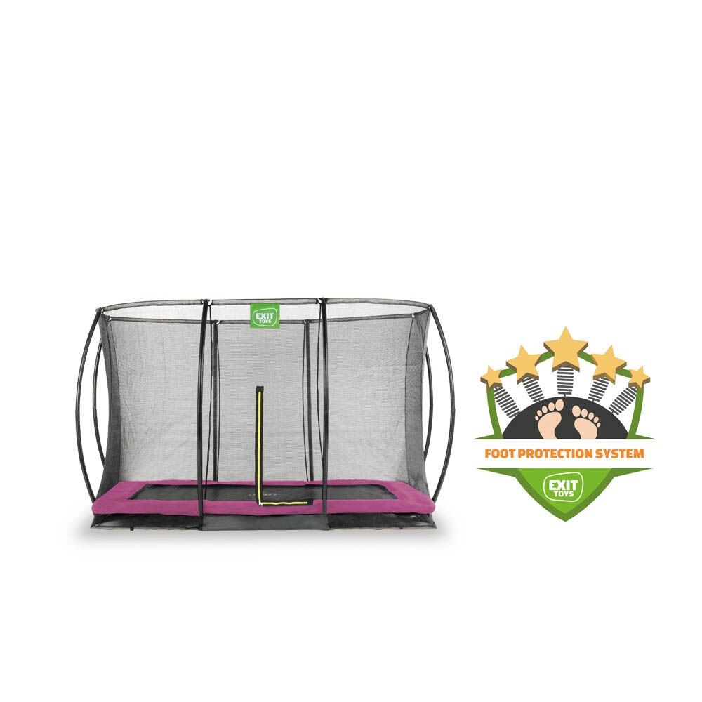 Exit Silhouette - Inground trampoline - Roze - 1x244x366 cm