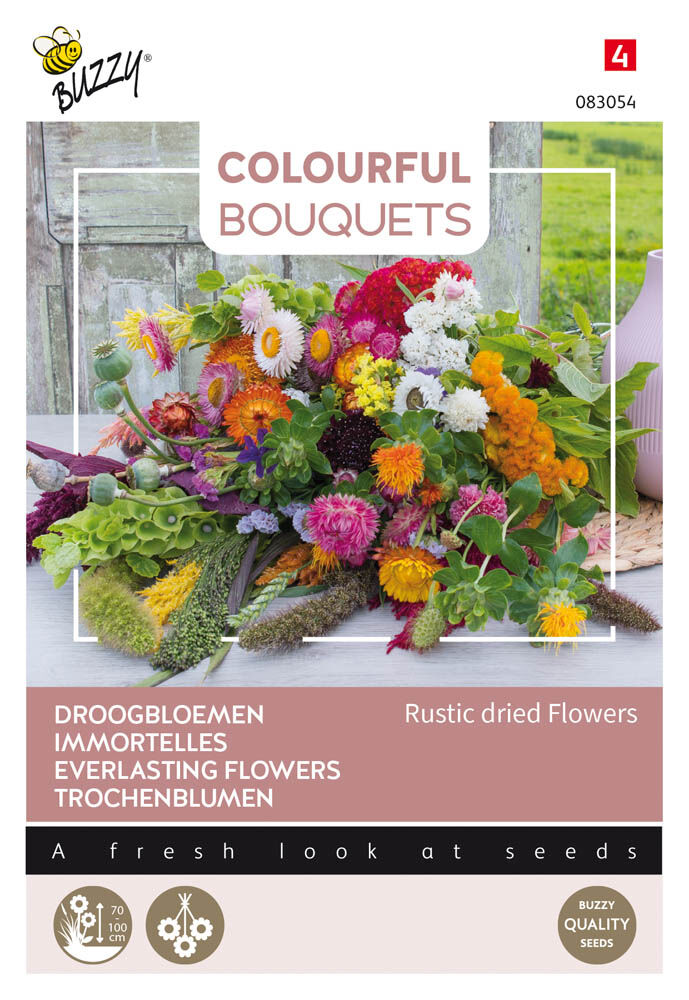 Buzzy Colourful Bouquets Rustic Dried Flowers - Bloemzaden