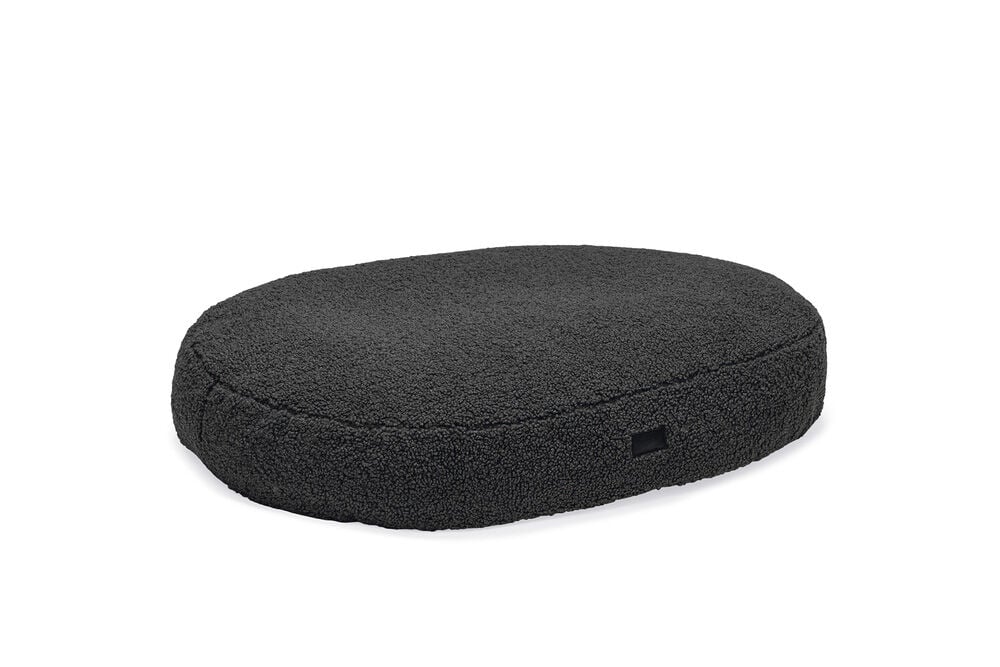 Designed by Lotte Yndis - Hondenkussen - Bouclé - Ovaal - antraciet - 15x60x65 cm - S
