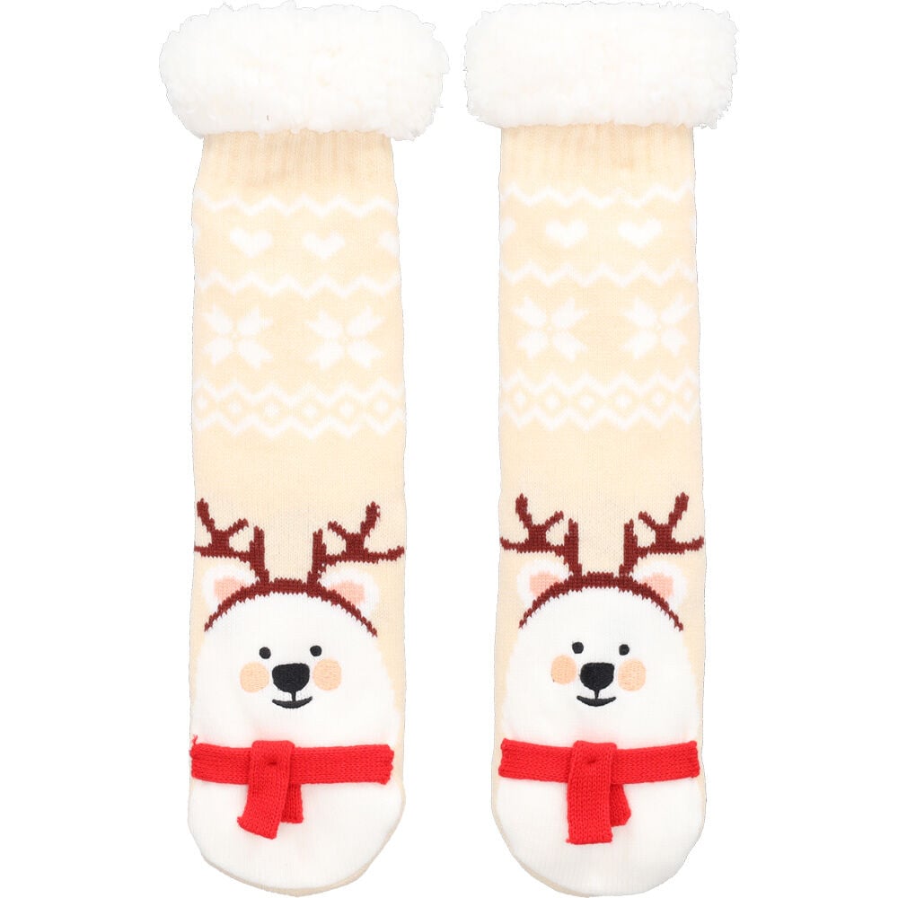 Welkoop Ijsbeer 3D- Sokken - Bruin - 1 maat