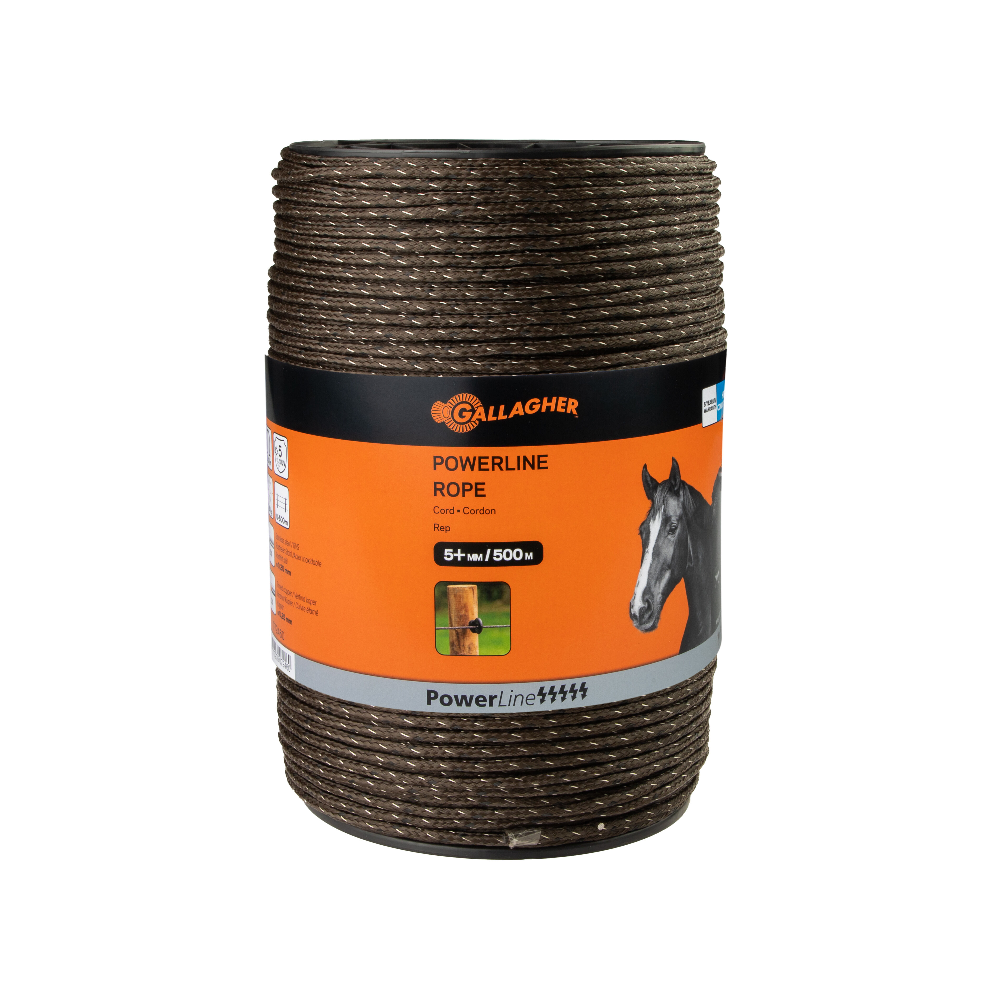 Gallagher Powerline Cord - Schrikkoord - 32.5 cm - 500 Meter - Terra - 20 cm - 50000 cm Gallagher Powerline Cord - Schrikkoord - 32.5 cm - 500 Meter - Terra - 20 cm - 50000 cm