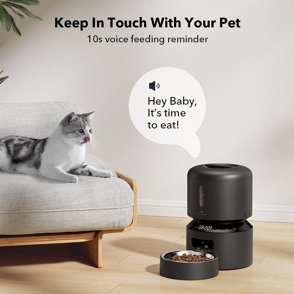 PETLIBRO Granary - Automatische kattenvoerbak - Zwart - 35x20x19 cm