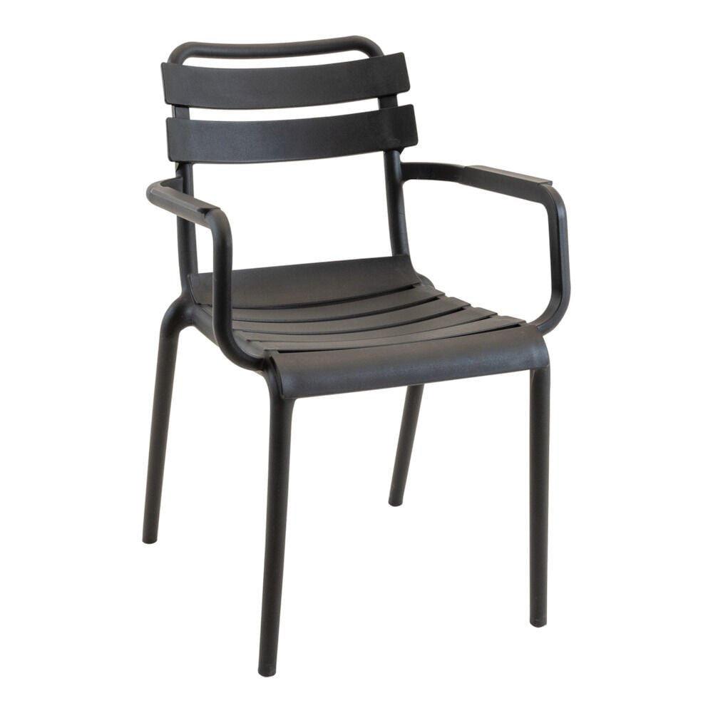 Lesli Living Torvi - Tuinstoel - Zwart - 56x81x54 cm Lesli Living Torvi - Tuinstoel - Zwart - 56x81x54 cm