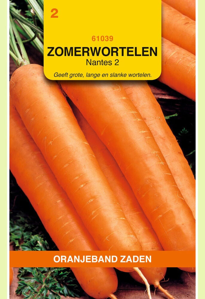Oranjeband zaden Zomerwortelen Nantes 2 - Groentezaden