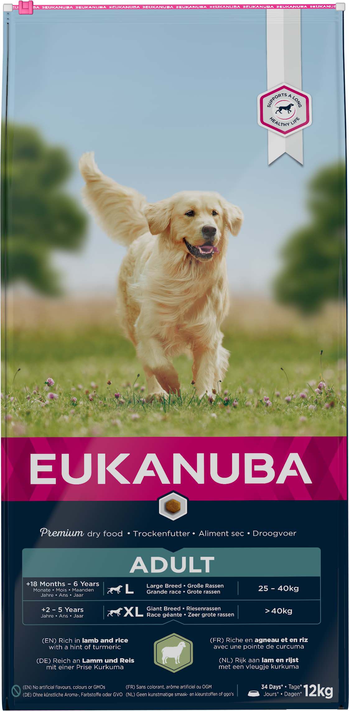 Eukanuba Dog Adult Large Breed - Hondenvoer - 12 Kilogram - gevogelte, lam, rijst Eukanuba Dog Adult Large Breed - Hondenvoer - 12 Kilogram - gevogelte, lam, rijst